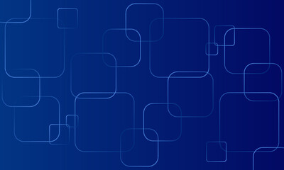Obraz premium Abstract Blue Background with Geometric Square Line Patterns vector ilustration