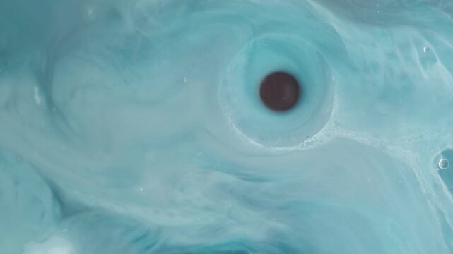 Organic Fluid Science Background with Ink Swirls