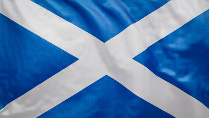 Scottish flag waves softly in the breeze. 2026 soccer tournament participating team flags. Perfect for football and sports event graphic assets. © GRN_Design
