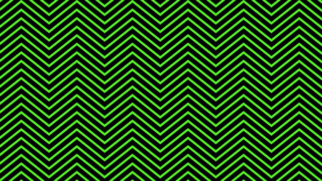 Green Zig Zag Waving Lines Motion Background