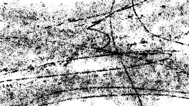 Abstract black Scratch & Scruff Textures for charcoal effect on transparent background