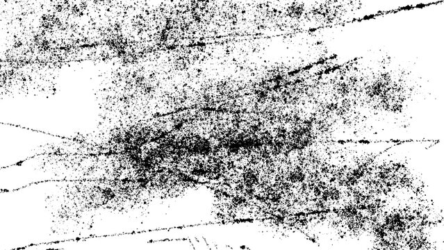 Abstract black Scratch & Scruff Textures for charcoal effect on transparent background