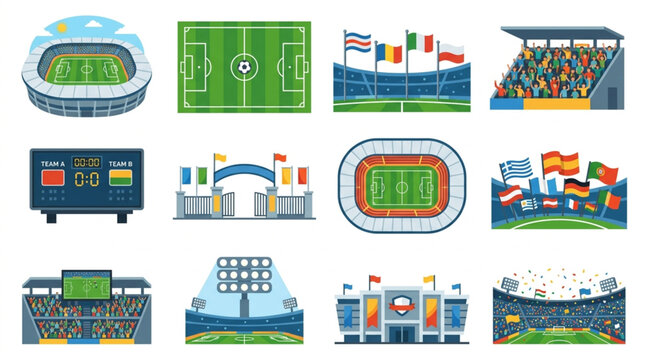 Collection of Soccer Stadiums and Sports Venues.