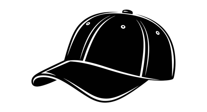 Vector illustration of vector illustration of a classic baseball cap on a transparent background
