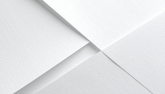 Abstract white paper sheets with subtle textured diagonal lines forming a minimalist background