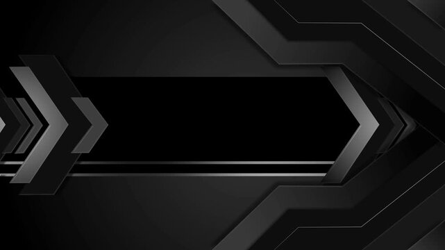 Abstract geometric arrows with layered chevrons and diagonal lines background animation