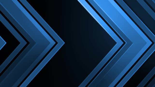 Abstract geometric background with layered chevrons modern glossy 3d effect animation