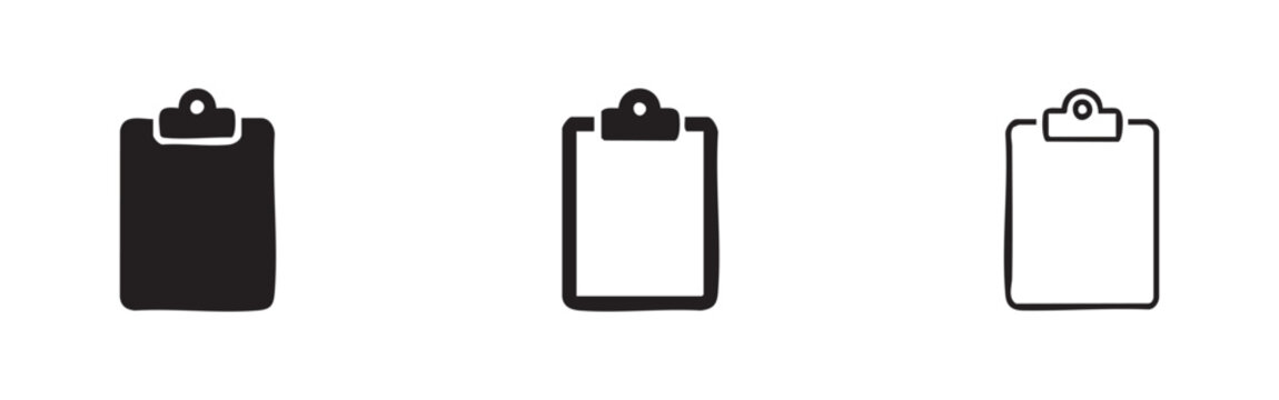 Clipboard icon set