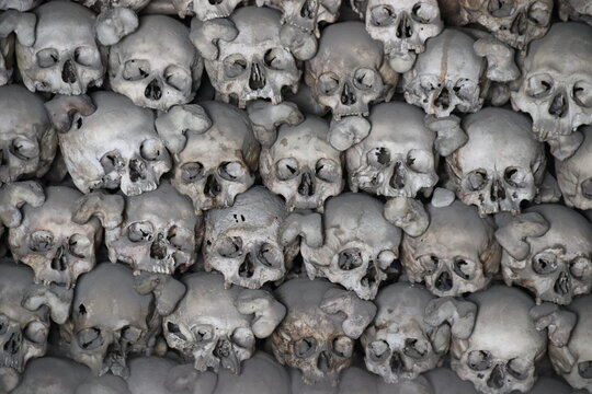 Naters, Switzerland. 13-05-2026. The Ossuary in Naters. Built by architect Ulrich Ruffiner. It is primarily used to store the bones of the long-dead, whose graves have been dug up.