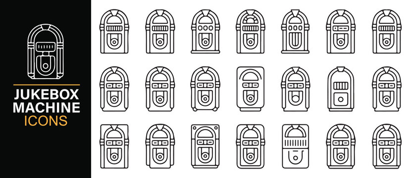 Retro Audio Player Vector Symbol Bundle