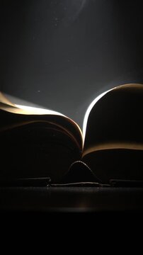 Delicate Images Of Aged Book Pages Seen Softly. Ethereal Vintage Book Pages With Subtle Lighting And Shadows