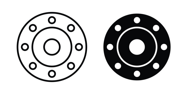 Car bearing icon symbol. Editable stroke. vector icons