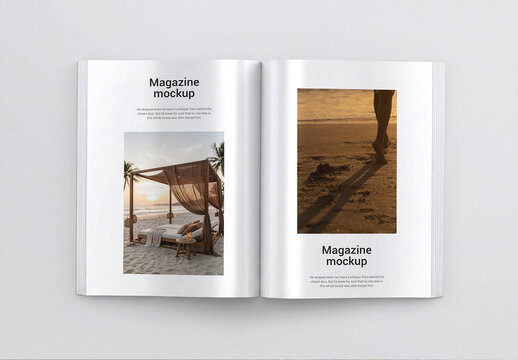 Open Book Mockup