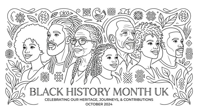 A diverse group of Black individuals representing different generations and styles.