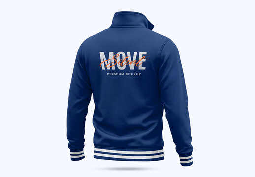 Bomber Jacket Back View Mockup