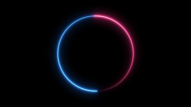 Abstract seamless background blue purple spectrum looped animation fluorescent ultraviolet light glowing neon line Abstract background web neon box pattern LED screens projection technology