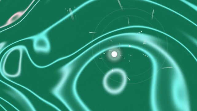Abstract fluid motion with vibrant neon glow and dynamic flowing lines, creating a mesmerizing visual experience