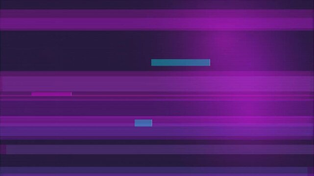 Abstract Purple Glitch Motion Graphics with Flickering Horizontal Stripes, Digital Distortion, Cyberpunk Background, Retro Data Error, Tech Interference 4k video