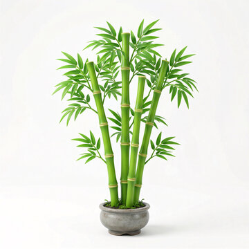 Bambou vert en pot pour d&eacute;coration zen et ambiance naturelle