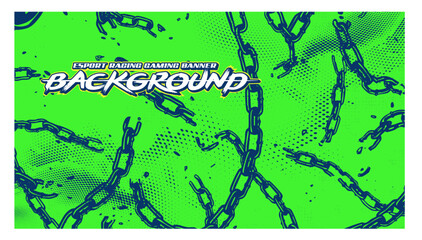 chain breaking background banner halftone vector grunge gaming esport red black abstract vector © MuhammadSaifullah