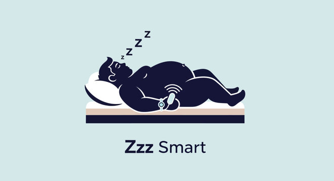 Smart wearable device tracking sleep and health metrics