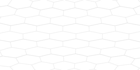 Fishing or soccer net. Repeated hexagon pattern. Black wired mesh texture isolated on white background. Metallic or fabric fence, cage or lattice structure. Vector graphic Illustration. © Musrifah