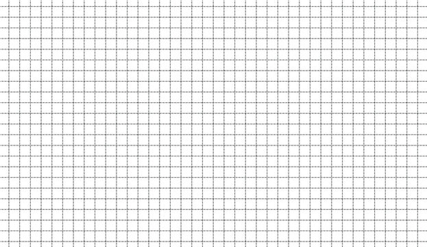 Vector black dashed line square grid pattern isolated on white background for architectural drawing.