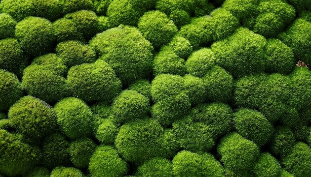 green moss texture background meadow