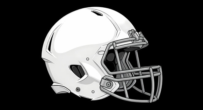 Modern american football helmet