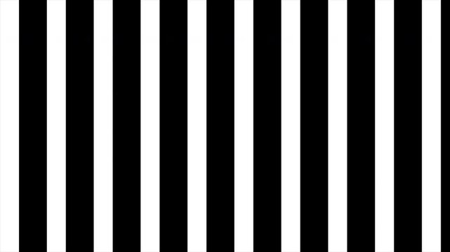 Vertical Black and White Stripes Moving Horizontally, Barcode Pattern, Minimalist Motion Background, Geometric Lines Animation, Abstract Stripe Loop 4k video