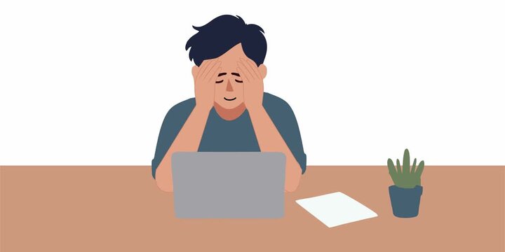 A Person Grappling With Mental Distress in room