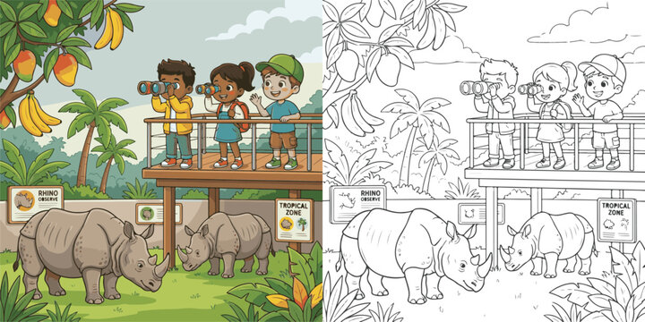 animals in the park, animals in the zoo, animals in the garden, coloring, coloring book, drawing, children, fairy tale, sketch, clip art.