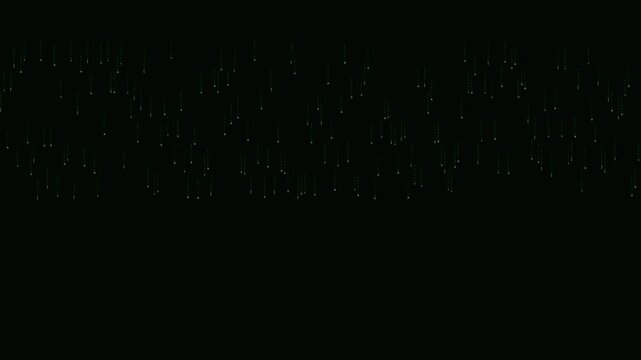 Digital Rain Matrix Data Flow Abstract Background