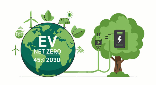 Green energy and electric vehicles leading to net zero by 2030