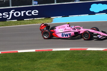 Obraz premium May 22, 2026, Montreal, Canada, F1 Academy car races through Circuit Gilles Villeneuve during Grand Prix weekend. g.