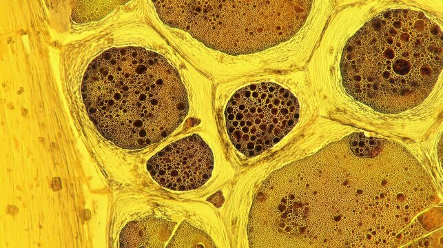 Professional photomicrograph of benign nevus histology with clear cell arrangement