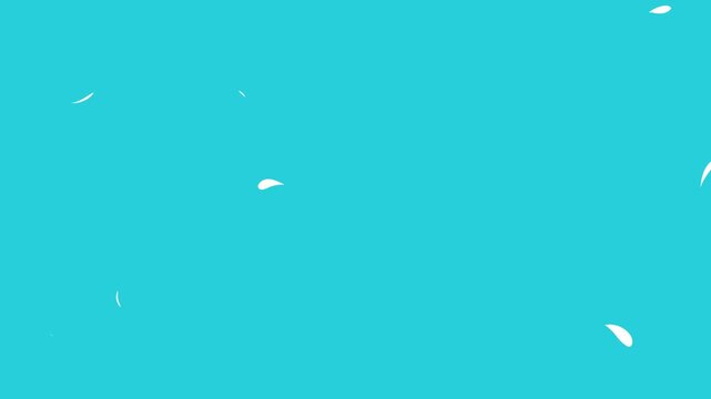 Green screen liquid water transition video