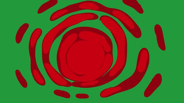 Green screen liquid water transition video