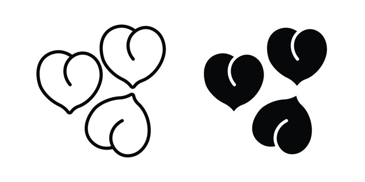 Chickpeas hummus icon or symbol set