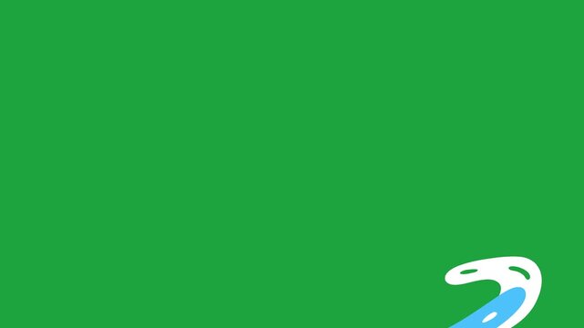 Green screen liquid water transition video