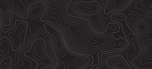 Topographic map background. geographic line map with elevation assignments. Modern design background with wavy pattern. Paper texture Imitation of a geographical map shades. © selaras