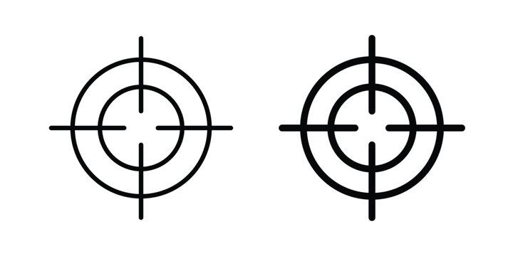 Focus icon or symbol set