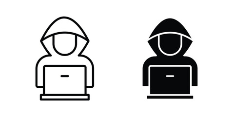 Hacker icon or symbol set © Xevier