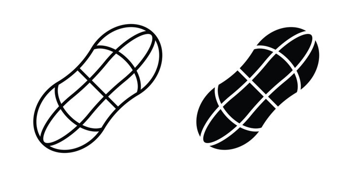 Peanut icon or symbol set