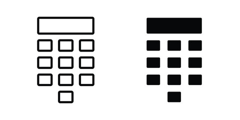 Pin code icon or symbol set © Xevier