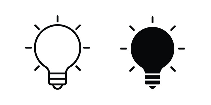 Think icon or symbol set