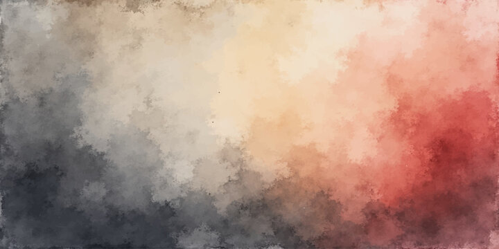 Abstract vintage grunge texture background with smoky clouds and aged paper effect