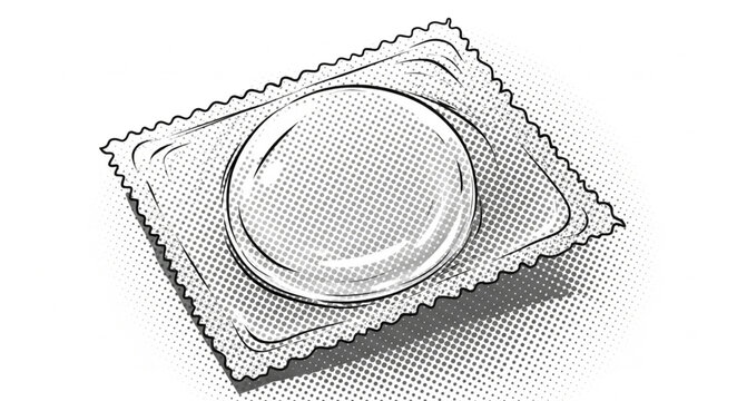 Single Condom Pack for Safe Sex and Protection.