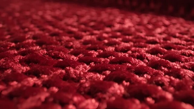Extreme Closeup of Red Blood Cells Flowing Through a Vein.