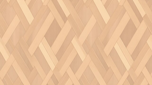 Wooden parquet flooring pattern, beige wood texture, woven design, hardwood floor background
